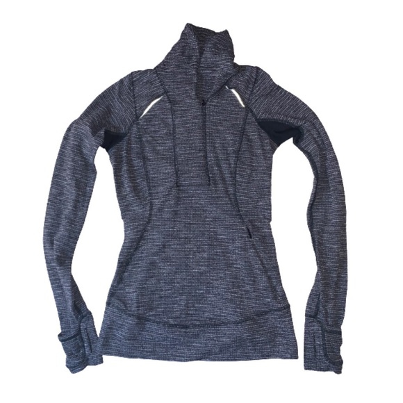 Lululemon Think Fast Pullover Sweater Jacket Top 2 Gray - Picture 3 of 12